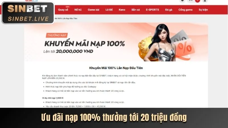 Các loại ưu đãi hấp dẫn tại VVVWIN6